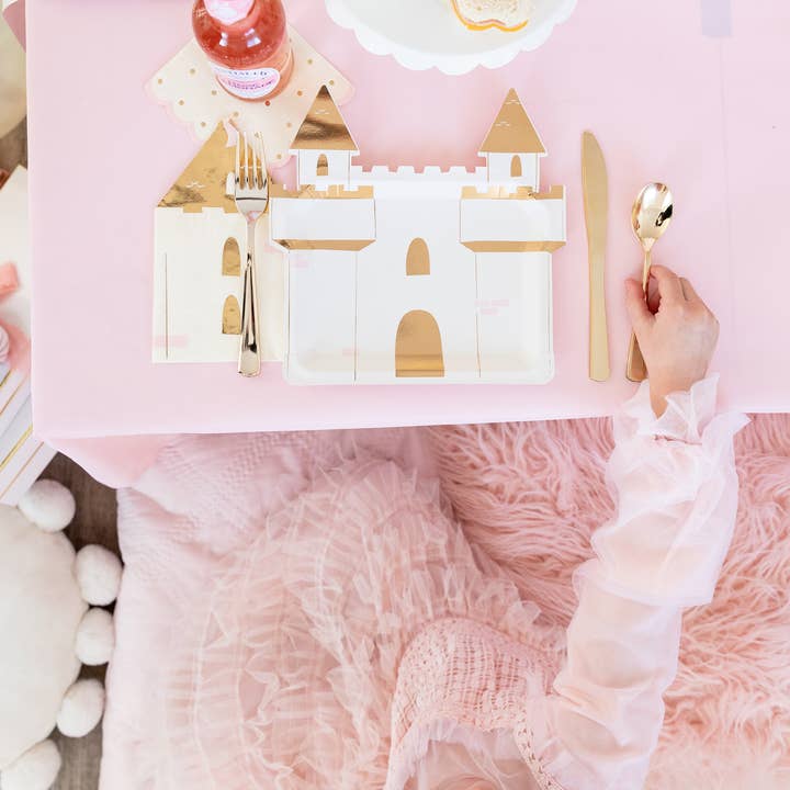 My Mind’s Eye - Wholesale Disposable Napkin - PRC839 - Princess Castle Shaped Guest Napkin