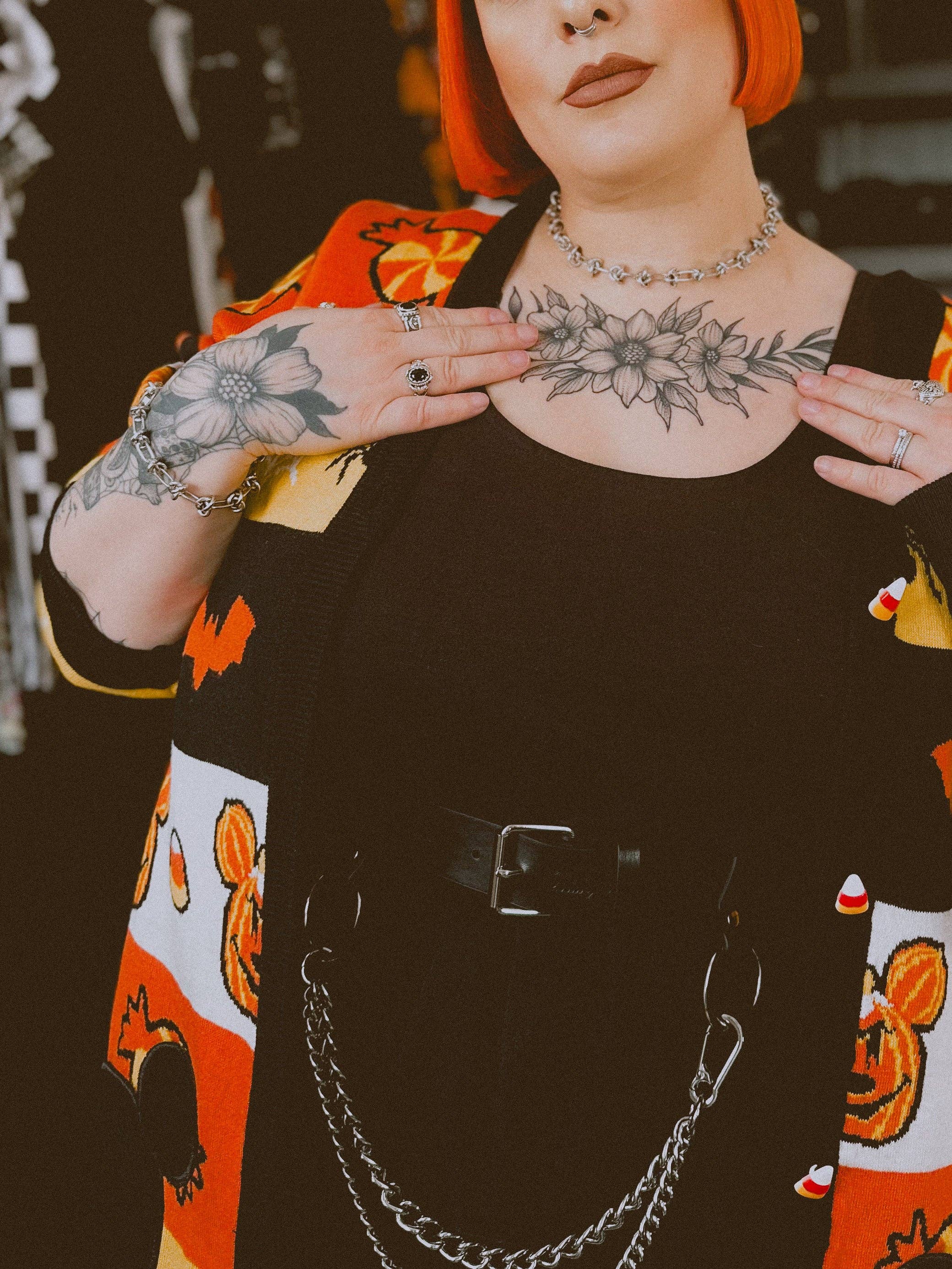 Pamela Mann – wholesale Link & chain necklace – Barbed Wire Collar3