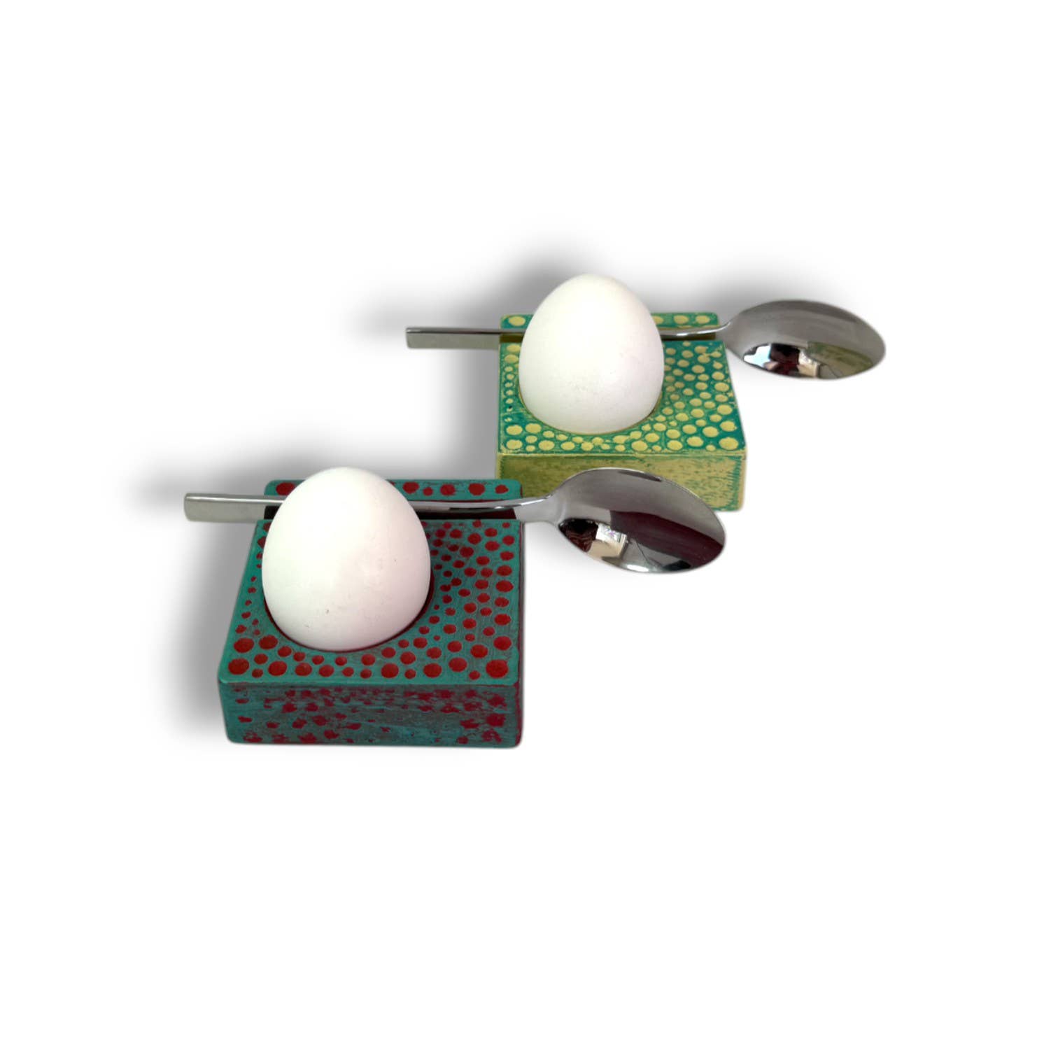 Ja-Unendlich - Wholesale Egg Cup/Holder - cast iron egg cup set with spoon3