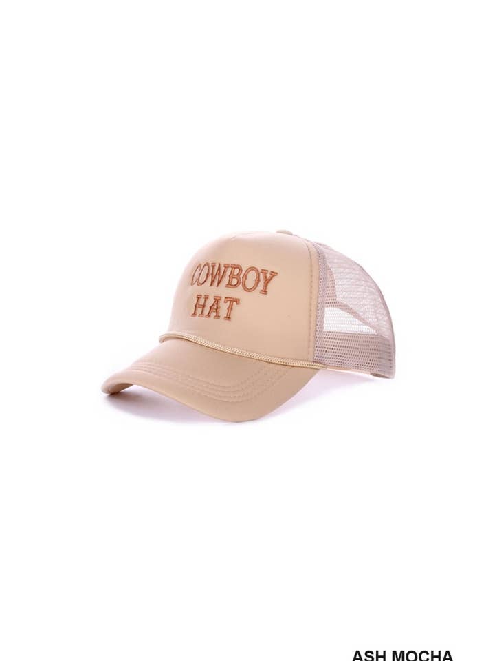 ,,..SI-26717 The Cowboy Hat Baseball Mesh Cap for wholesale by 42POPS