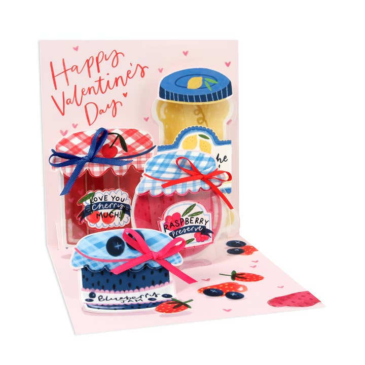 Valentine's Day Pop-Up Card- You're My Jam for wholesale by Up With Paper