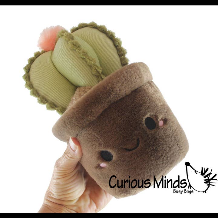Curious Minds Toys - Wholesale Stuffed/Plush Toy - Kids & Baby - 1 Plush Plant - Potted Succulent Cactus - Cute Artificial