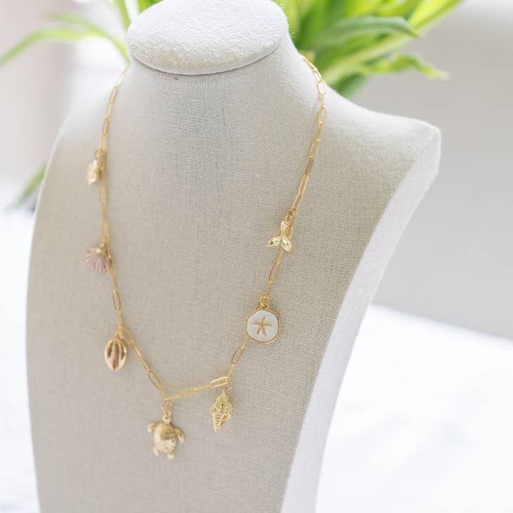 Charm Bar Necklace Kit - Set of 5 Chains for wholesale by London Crafted