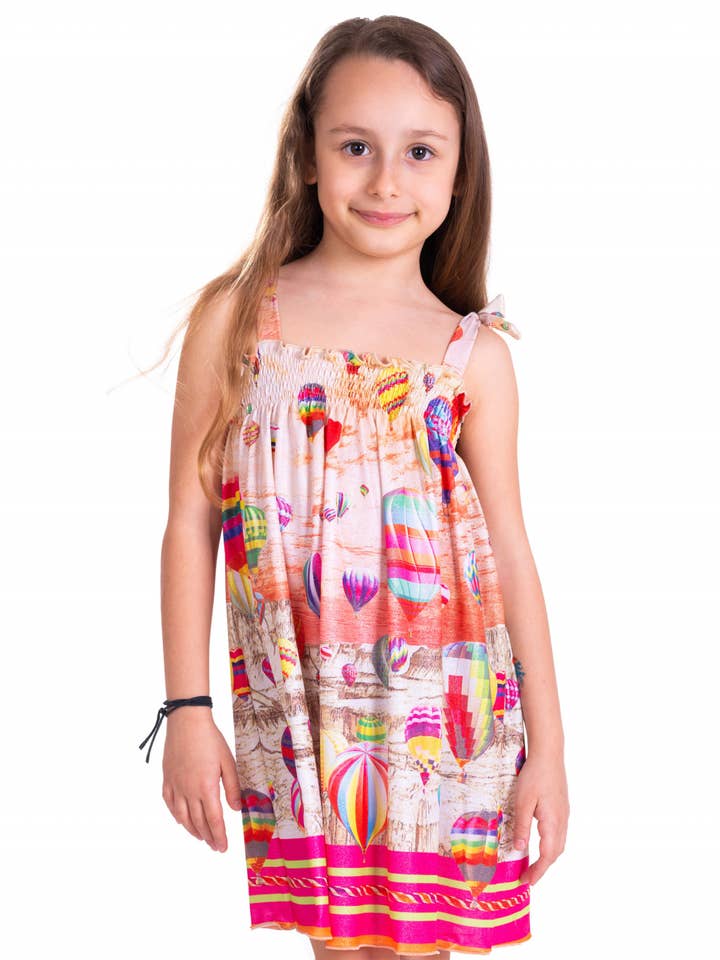 Multicolor Hot Air ballong tryck baby klänning för wholesale av Pin-Up Stars