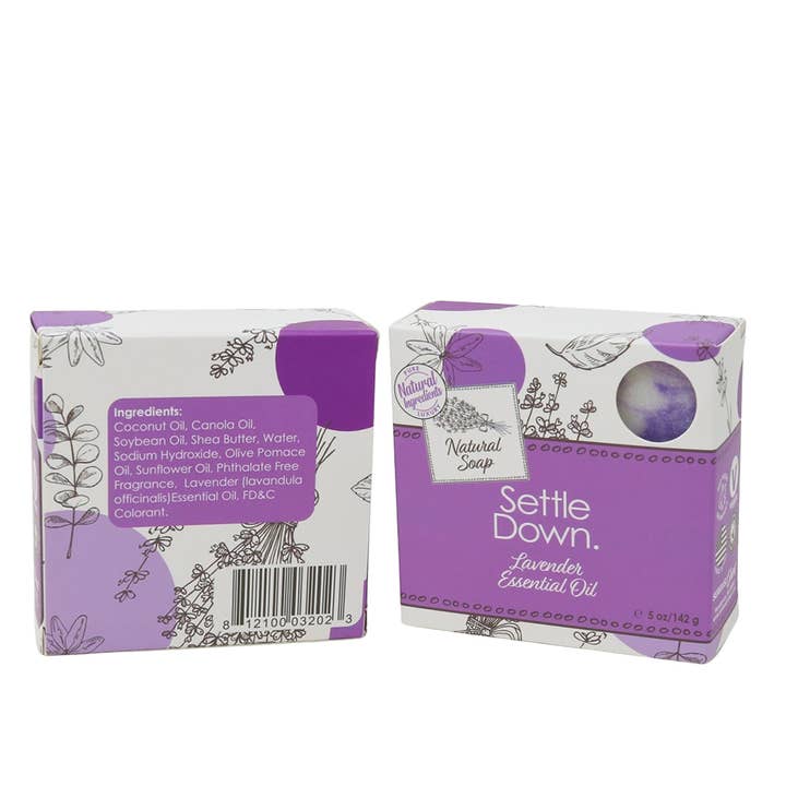Seriously Shea - Vente Pains de savon - Nouveau ! Savon de Luxe Settle Down | Huile Essentielle de Lavande2