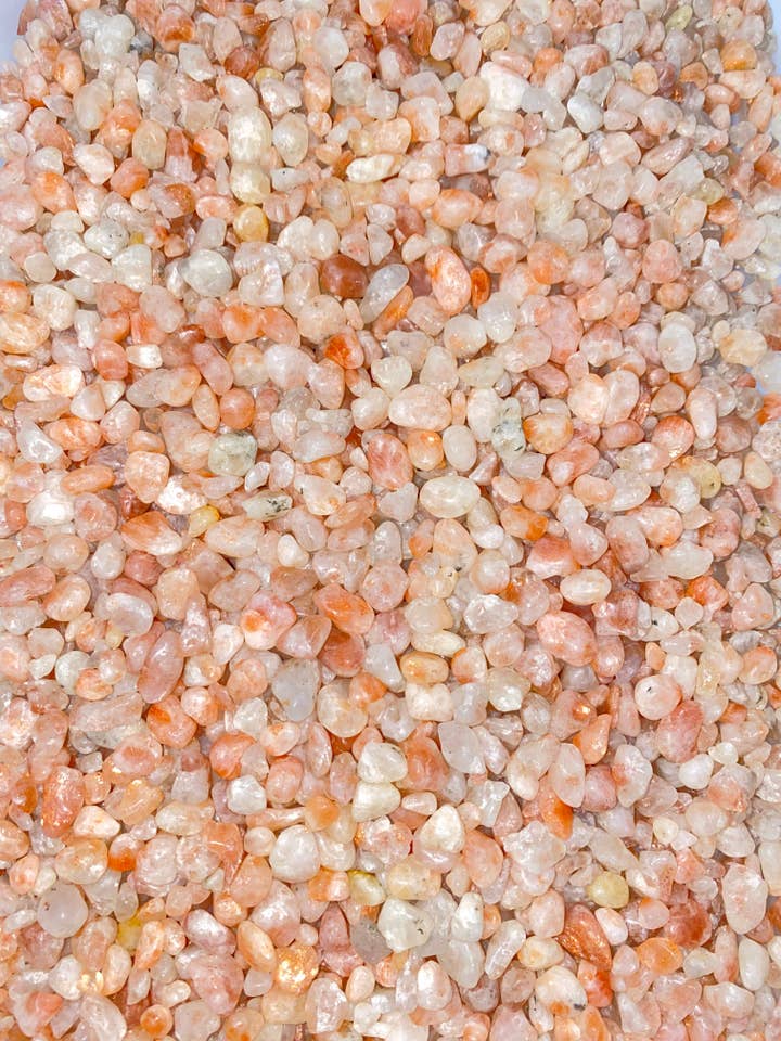Bulk Sunstone Chips (1 lb. Bag) Size 5mm - 7mm, Natural for wholesale by New Moon Beginnings