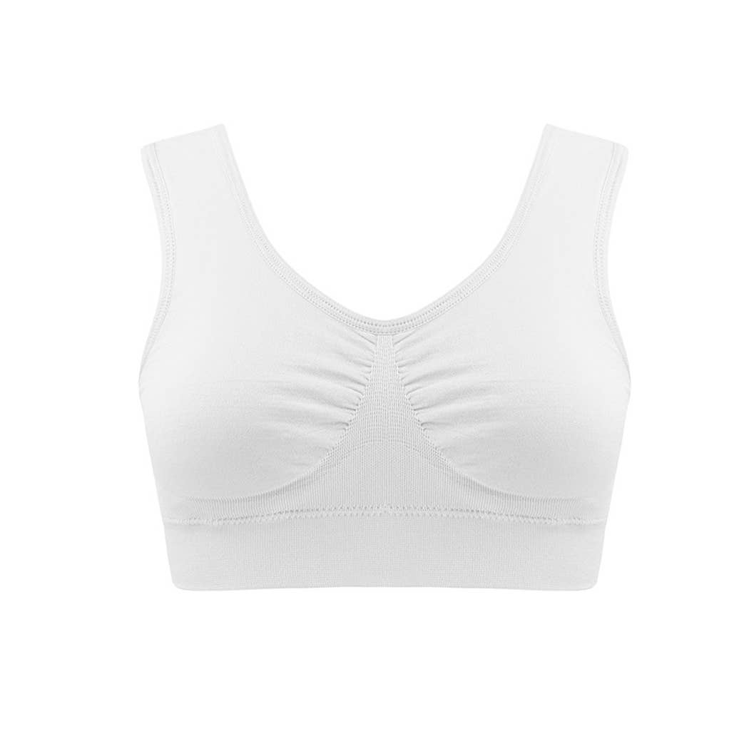 Curvy Fix - Wholesale Bralette - Women's - Seamless Throw-on Wireless Bralette Comfortable Underwear9