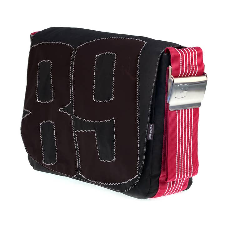 BAG S, Canvas Collection, raspberry, black for wholesale by Canvasco GmbH