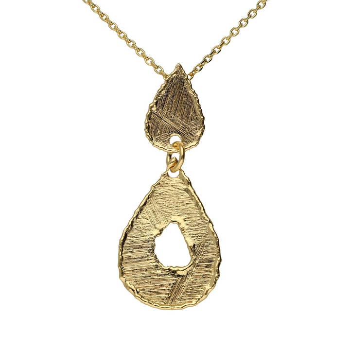 Kurze Halskette mit Alaska-Tropfenstruktur in Silber für den Großhandel von Victoria Cruz