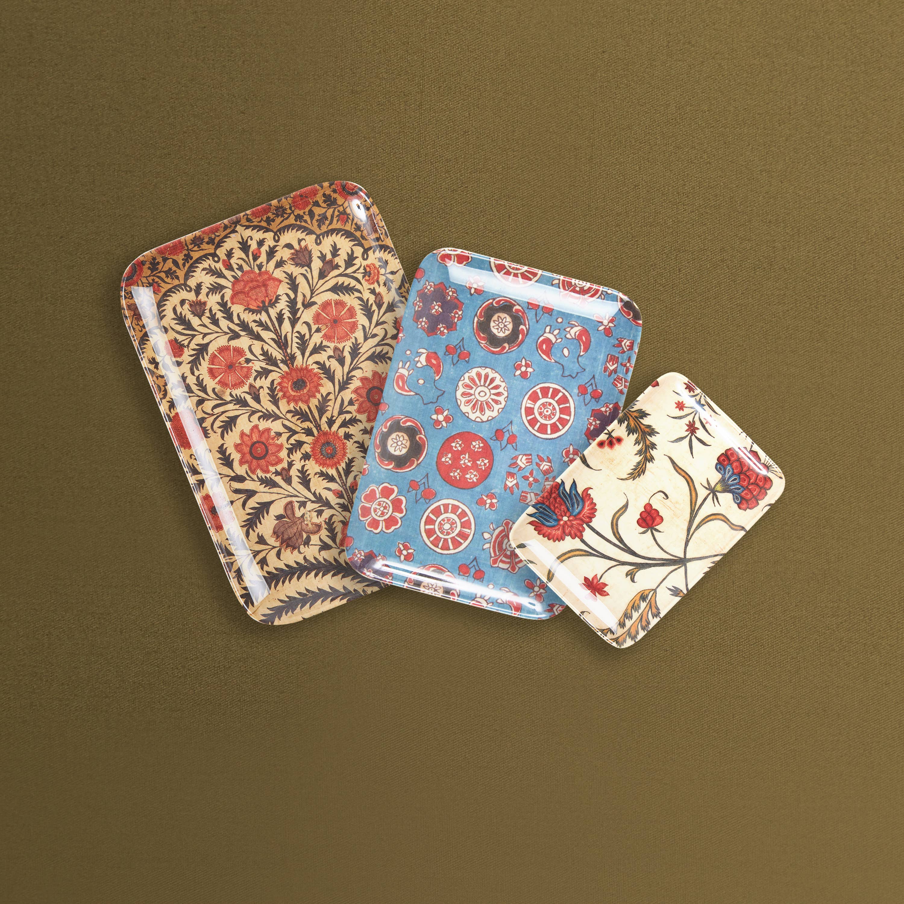 Siren Song - Wholesale Serving Tray - KALAMKARI TRAY SET4