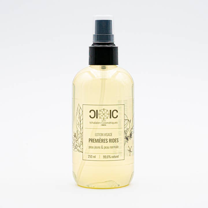 LOTION VISAGE PREMIÈRES RIDES pour la vente par ICParis ( Ichalalen cosmétiques Paris)