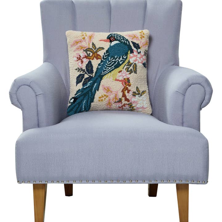 Peking Handicraft - Wholesale Throw/Decorative Pillow - Birds Of Paradise Hook Pillow - Teresa Chan1