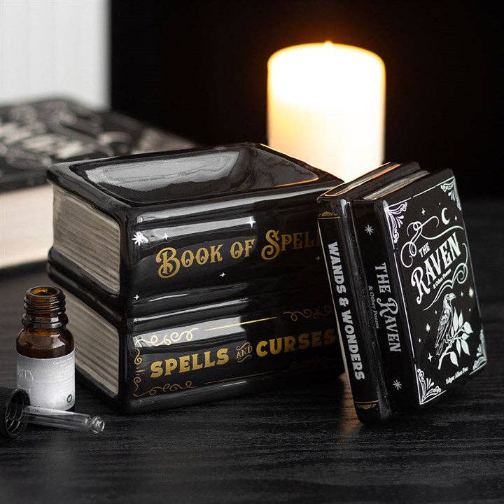 Something Different Wholesale - Wholesale Wax warmer - Book of Spells Gothic Halloween Oil Burner and Wax Warmer1