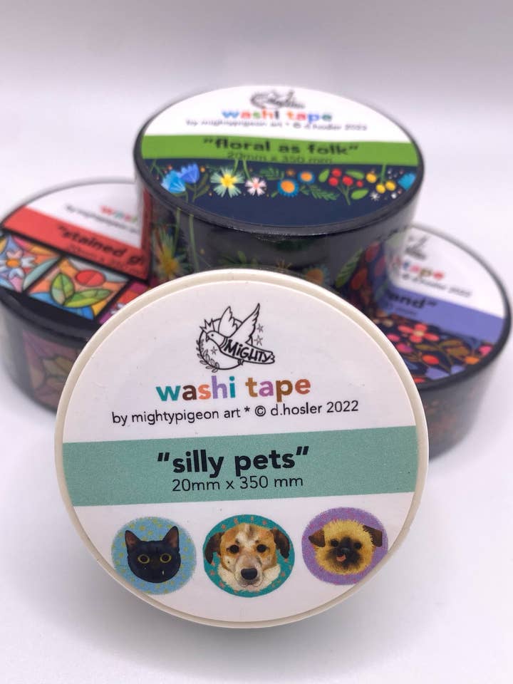 Silly Pets Washi Tape for wholesale by mightypigeon