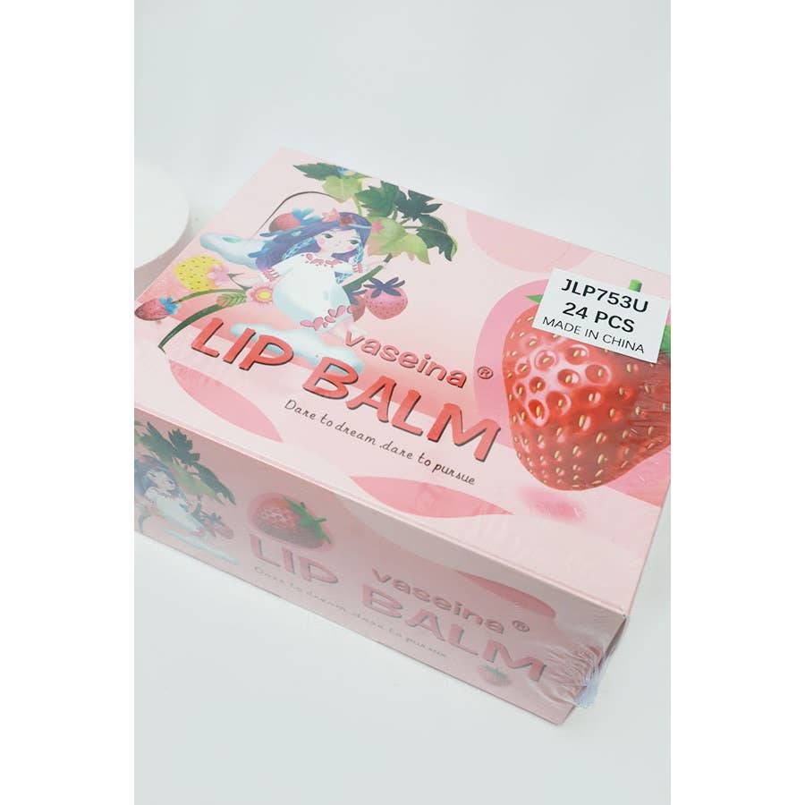 Wholesale 24-pcs Strawberry Lip Balm for your store - Faire