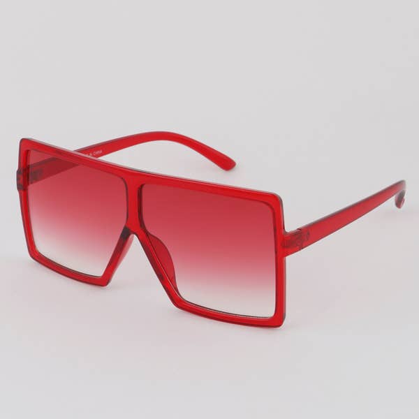 Oversized Monotone Shield Sunglasses for wholesale by 3AM BY H&D ACCESSORIES