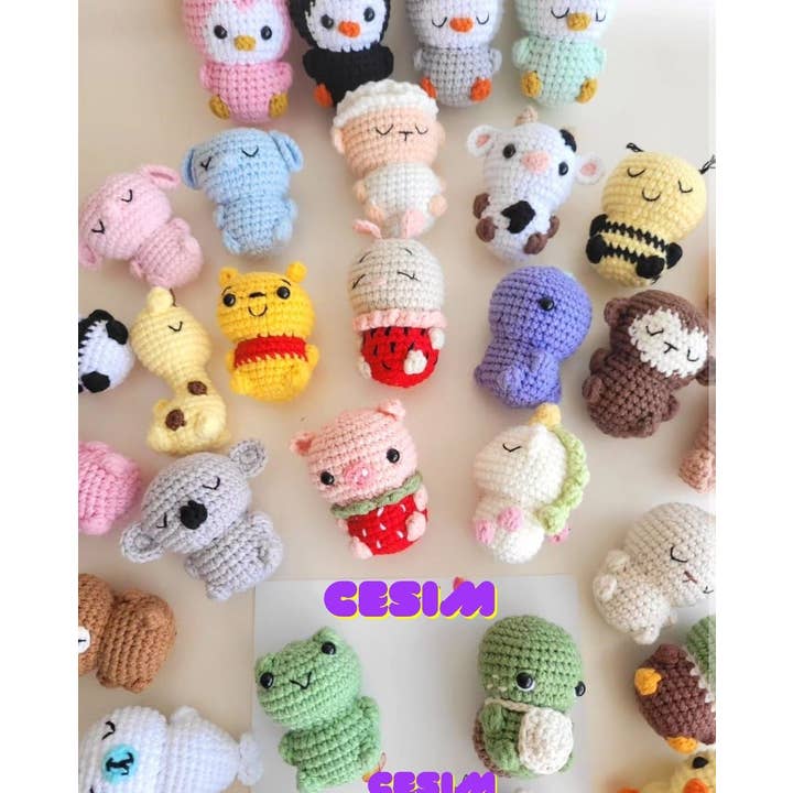 despinacrafting - Wholesale Stuffed/Plush Toy - Kids & Baby - Crochet Amigurumi Animals Finger Size