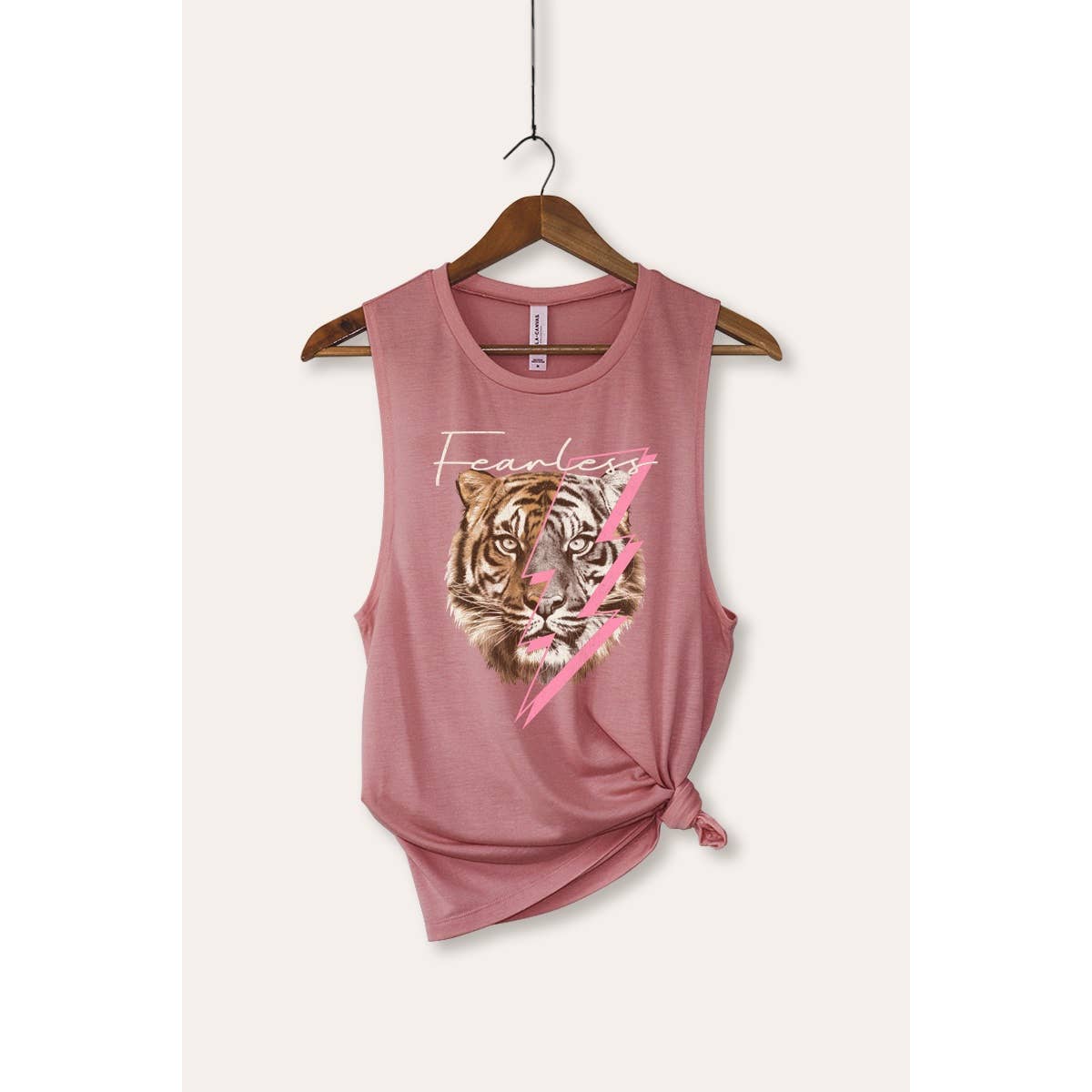 VINTAGE POINT USA – wholesale Tank top – Women′s – LIGHTNING TIGER GRAPHIC TANK TOP1