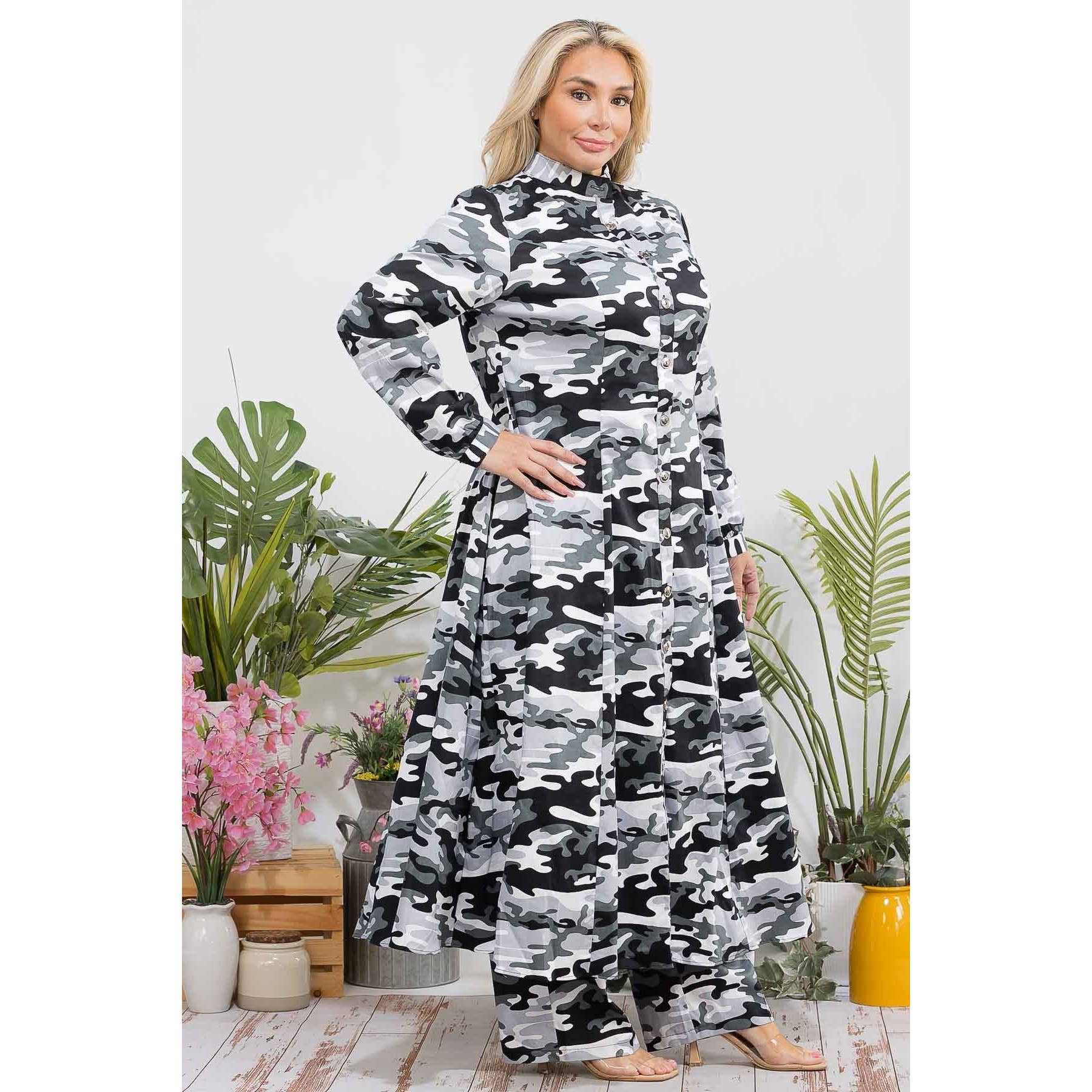 omgstyles – wholesale Top & pants set (NOT Loungewear) – Women's – Plus Size Printed Two Pc Set10