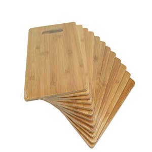 JoyJolt Bamboo Cutting Board Set, Wooden Cutting Boards for Kitchen Non  Slip Wood Cutting Board Set