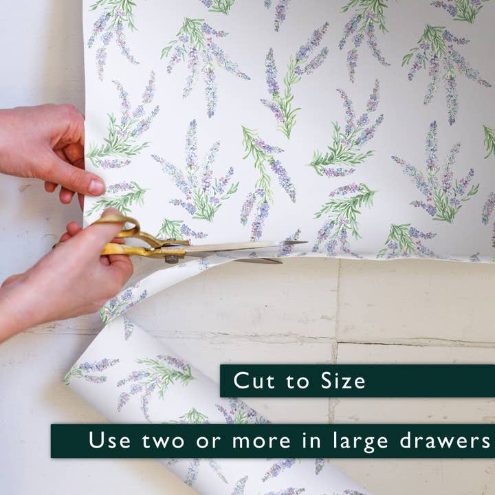 The Master Herbalist - Wholesale Drawer Liner - SUFFOLK LAVENDER SCENTED Drawer Liners in a Floral Design6