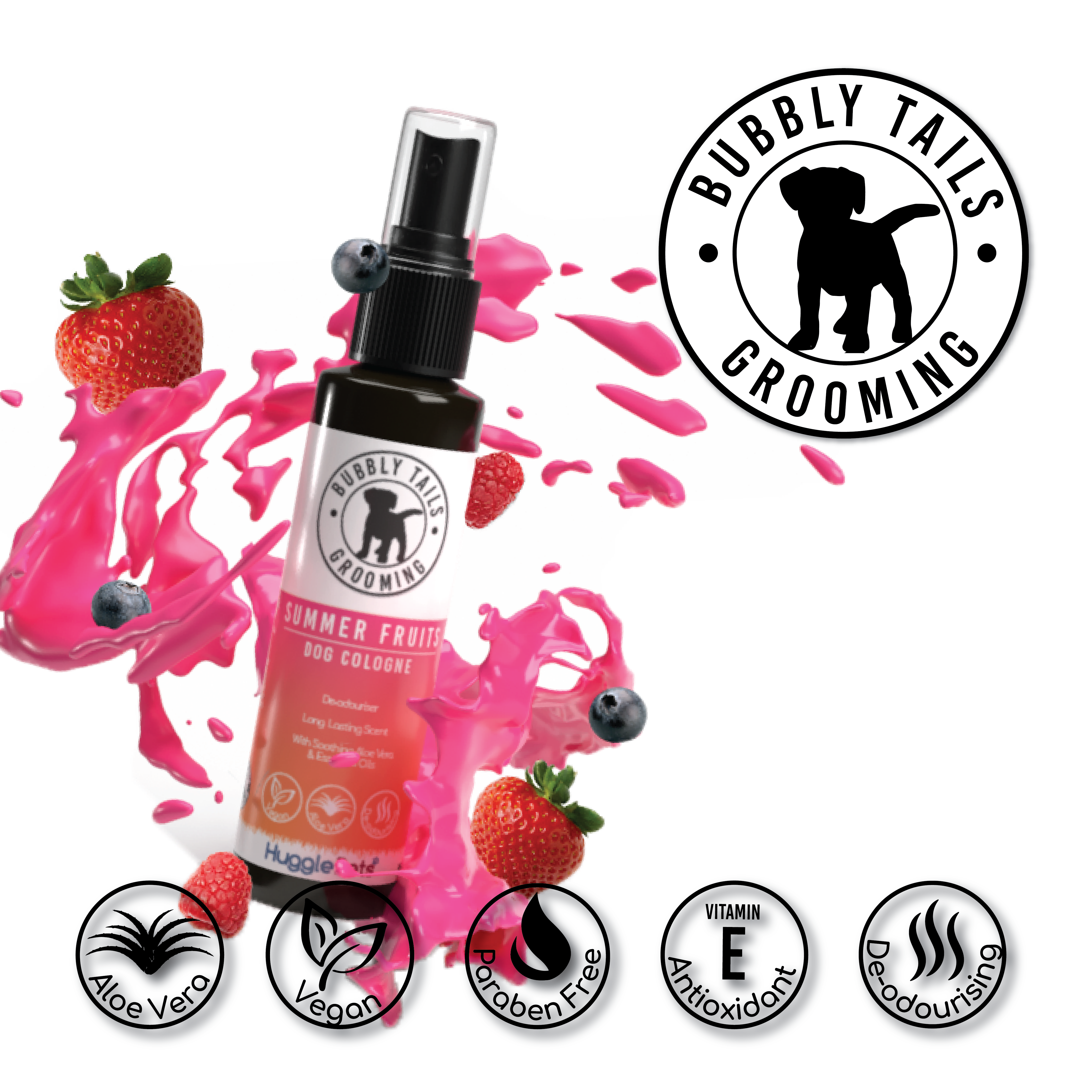 HugglePets – wholesale Pet spray – Dog – HugglePets Bubbly Tails Dog Cologne11