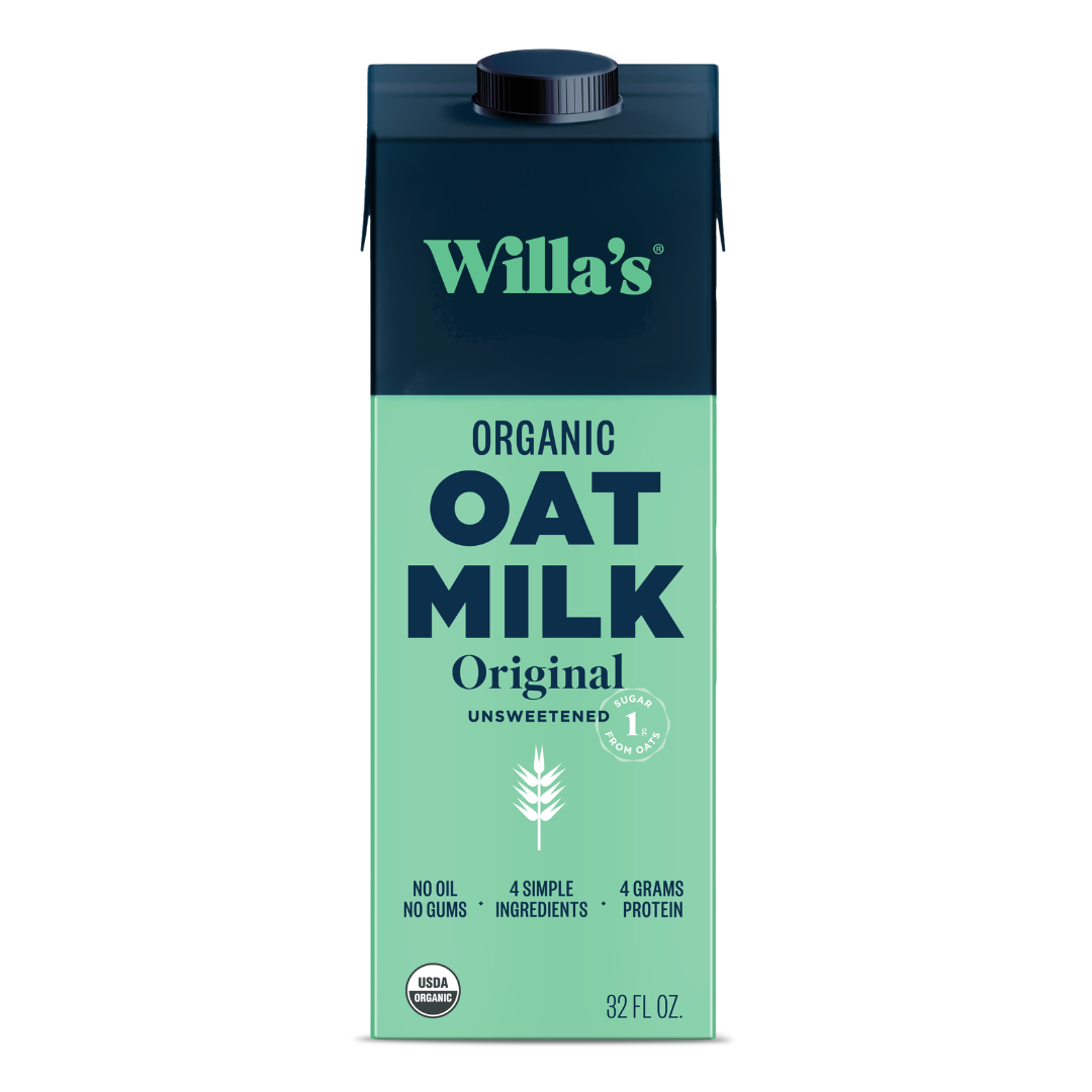 Willa's Organic Oat Milk - Wholesale Non-Dairy Milk - Willa's Organic Unsweetened Original Oat Milk1