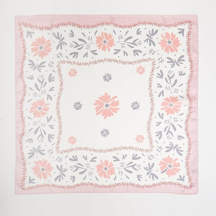 MiMi Wholesale - Wholesale Bandana - Women's - BS0113 Dani Floral Print Bandana