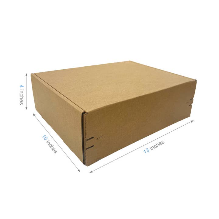 Kis Paper - Wholesale Gift Box - 40pcs 13"x10"x4" Kraft Corrugated Paper Mailer Boxes