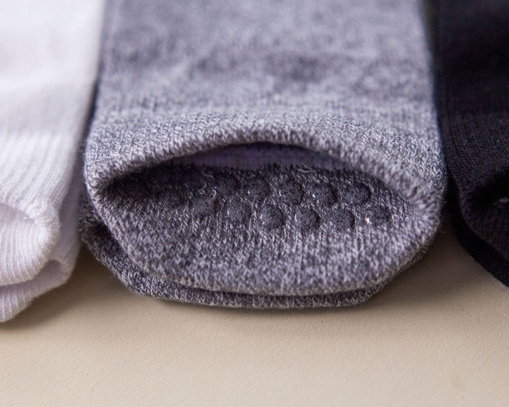 squid socks - Venta al por mayor Calcetines - Bebés - Crew - Calcetines antideslizantes para bebés en blanco, gris y negro3