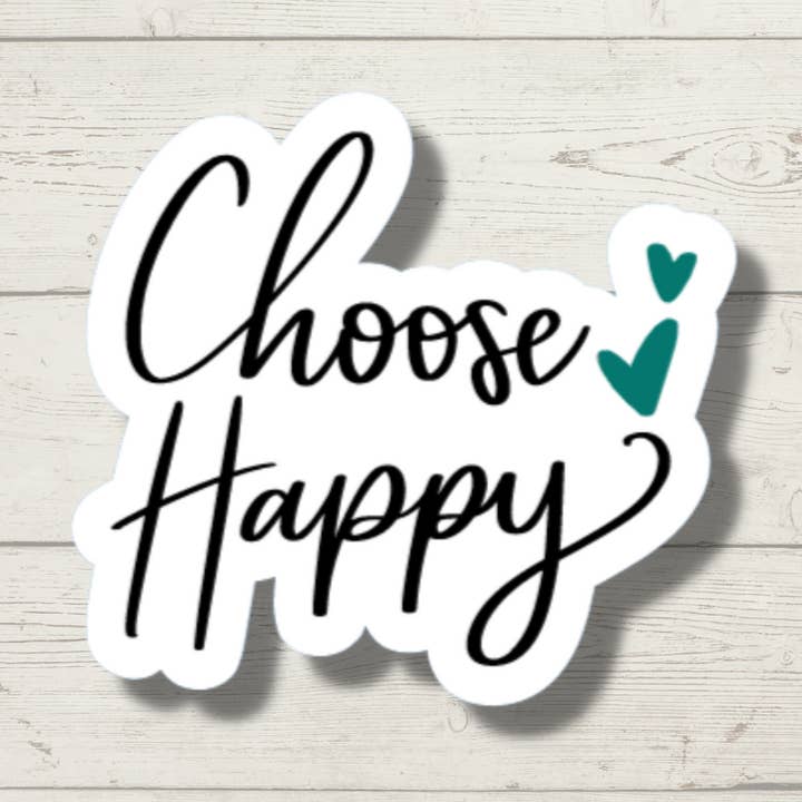 Välj glad klistermärke för wholesale av WJMay Designs