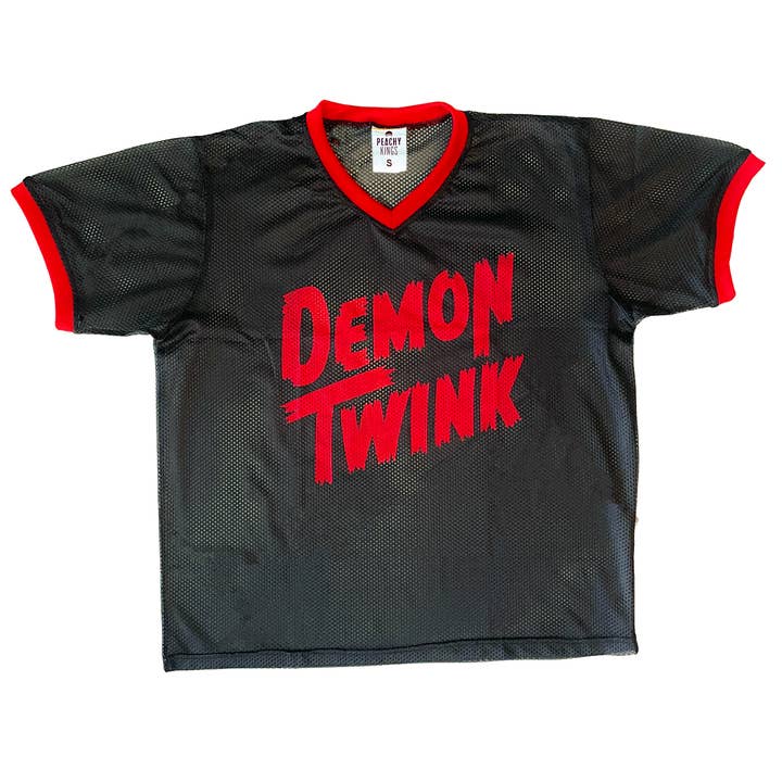 Camisola de Futebol em Rede "DEMON TWINK" por atacado de Peachy Kings / Kweer Cards