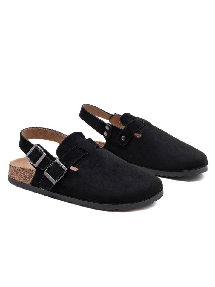 C'M PARIS - Wholesale Sandals - Women's - Back Strap Clog Sandal with Double Buckle 215713