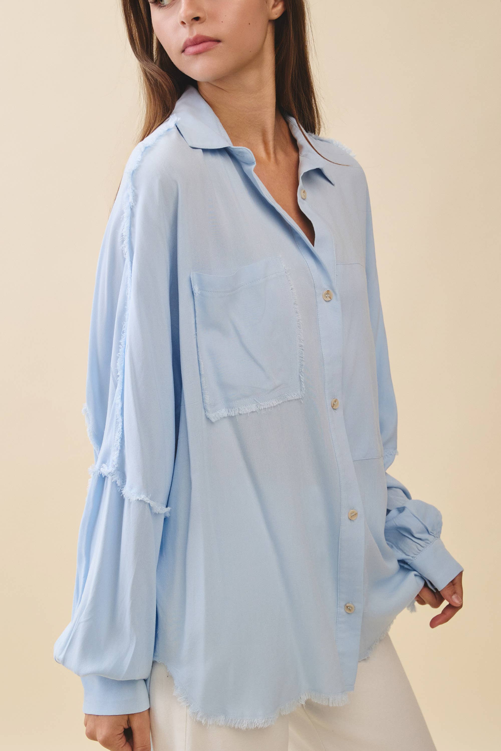 AEMI + CO - Wholesale Button Down Shirt - Women's - 879AK Delilah Shirt34