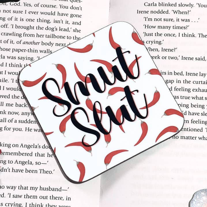 Smut Slut Coaster for wholesale by Books and Beyond