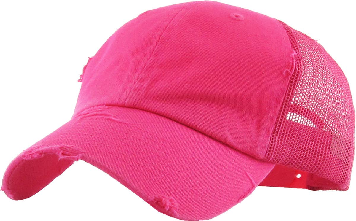 KBETHOS – Großhandel Basecap – Unisex – Vintage-Trucker-Cap mit Mesh-Einsätzen16