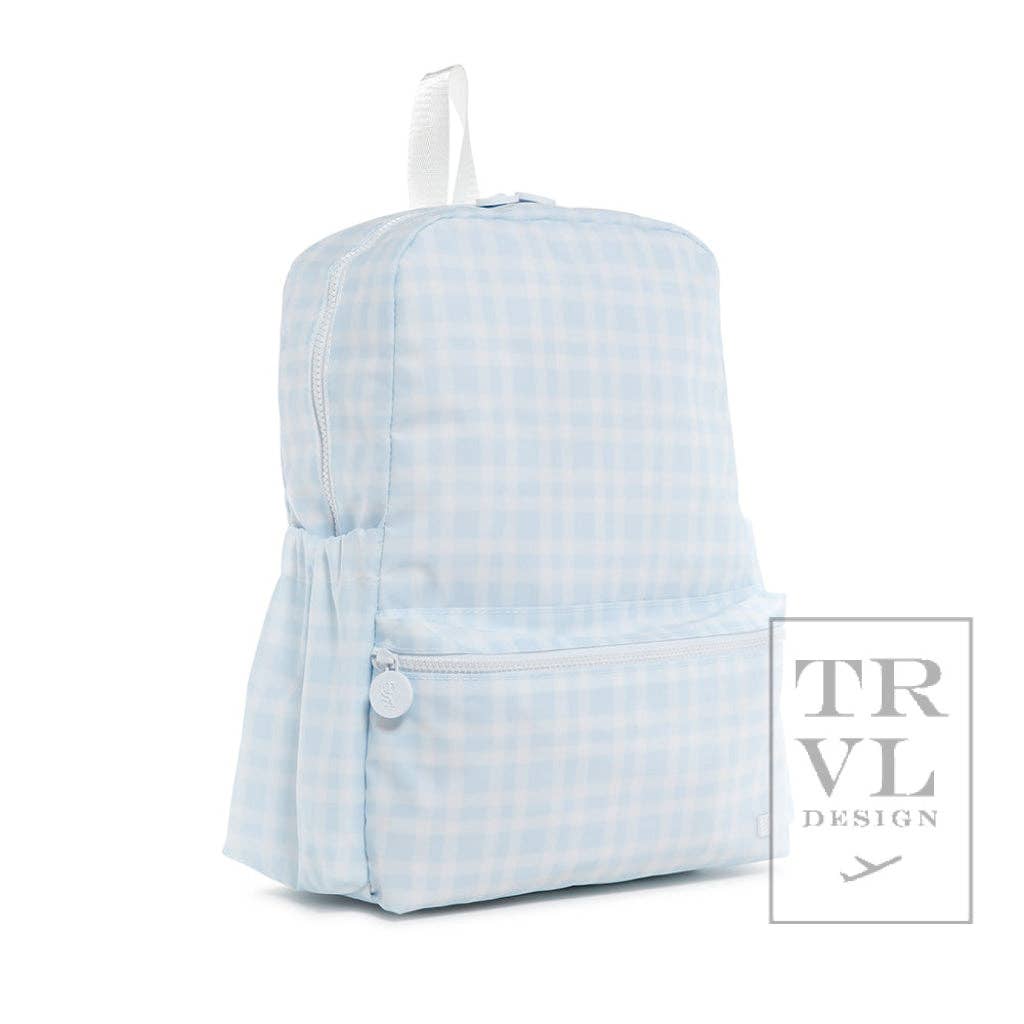 TRVL Design - Wholesale Backpack - Women's - Backpacker - Backpack Pimlico Plaid Blue1