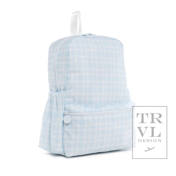 TRVL Design - Wholesale Backpack - Women's - Backpacker - Backpack Pimlico Plaid Blue1