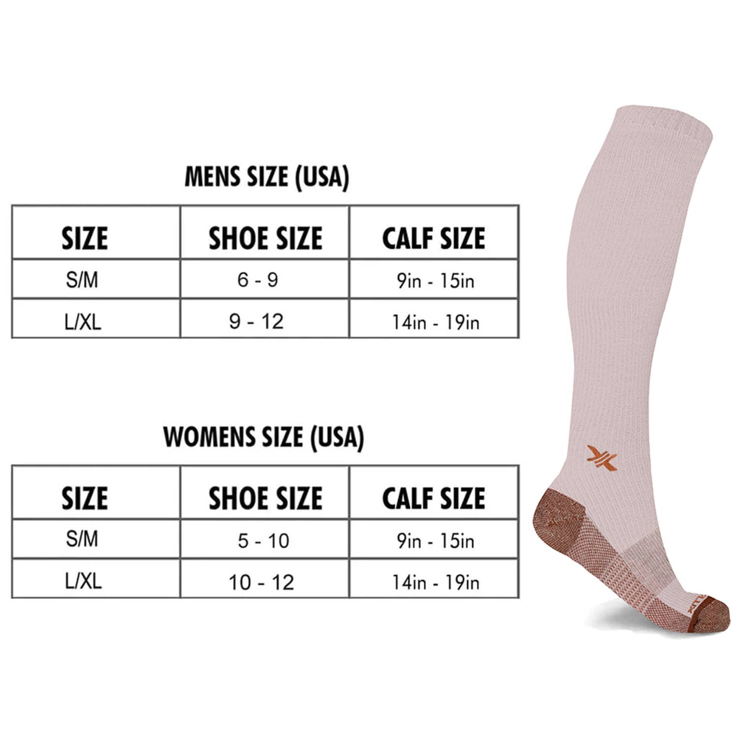 The American Gift Company (TAGCO) - Wholesale Socks - Unisex - Copper Infused High Performance Compression Socks (1-Pair)7