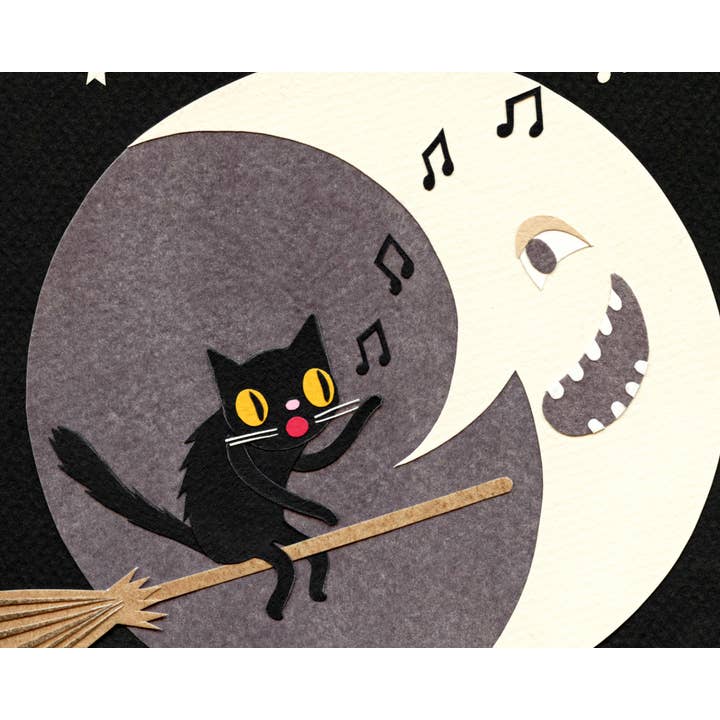 Lea Zalinskis Illustration - Wholesale Art Print - Witch's Cat 8x10" Art Print1