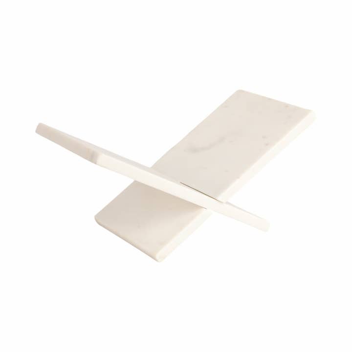 Sagebrook Home - Wholesale Decorative Tray - White 13 in. Modern Marbled Novelty Bookstand