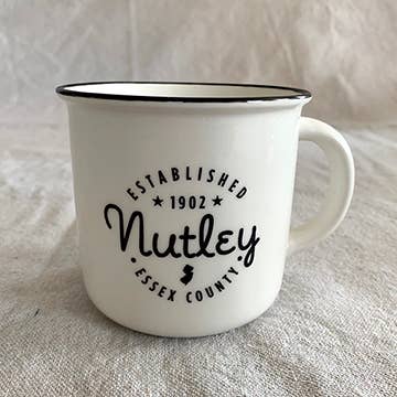 B.Berish - Venta al por mayor Taza - Diseño de ubicación personalizada Black Lip Ceramic Camper 13oz. Taza