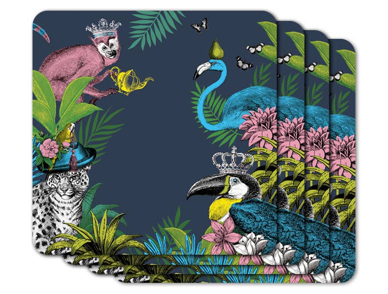 Repeat Repeat – Engroshandel Dækkeserviet – Jungle firkantede bordmåtter X40