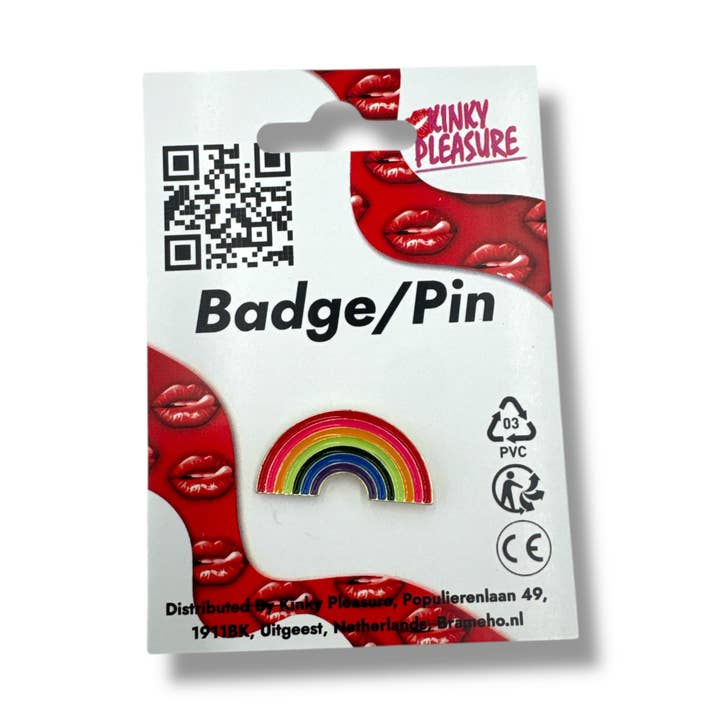 Kinky Pleasure - Vente Épinglettes/boutons - Kinky Pleasure - KPB005 - Badge / Épingle - Arc-en-ciel - Modèle 21