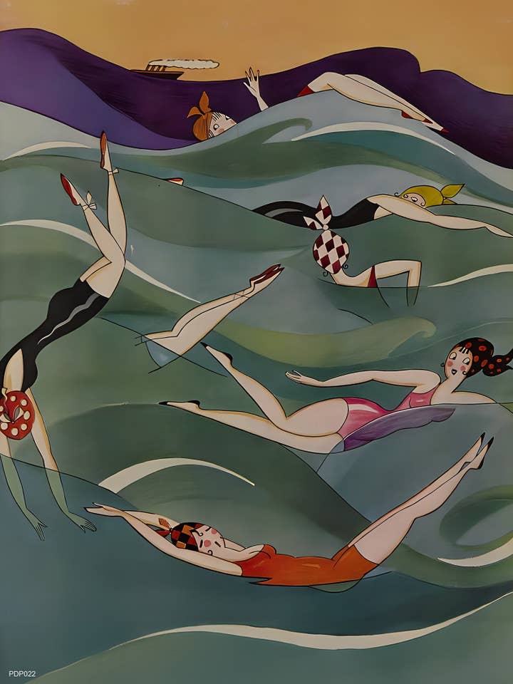 Annie Harriet Fish, Fashion Art Print Featured on Vanity Fair Cover Febuary 1924 for wholesale by On The Wall Art Ltd