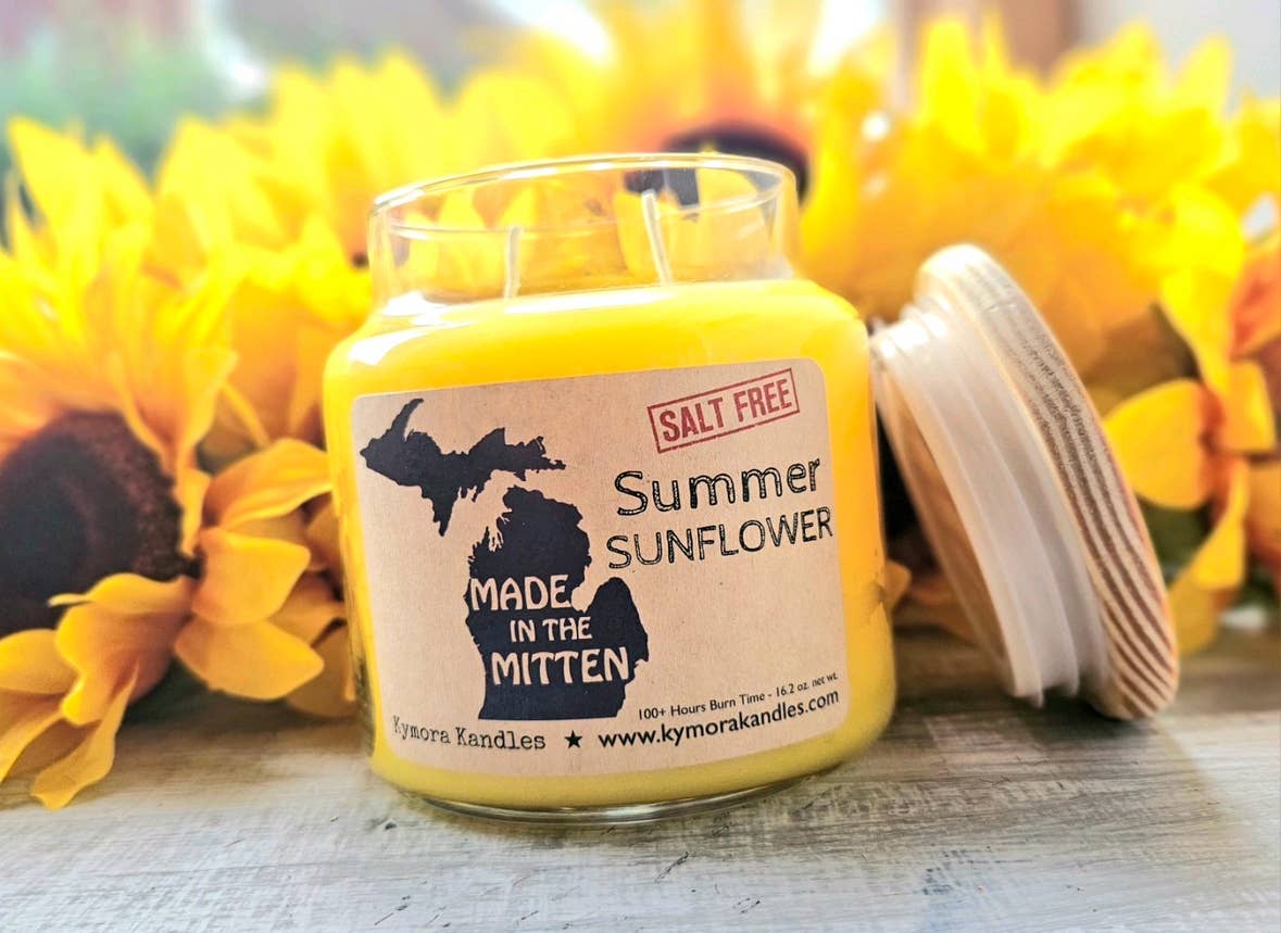 Kymora Kandles - Wholesale Jar/Filled Candle - Large Kylie Jar Candle  - Summer Sunflower3