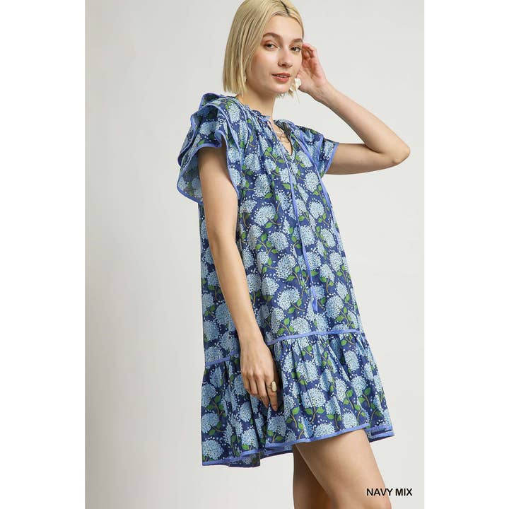 STYLE USA - Wholesale Dress - Women's - Floral Tiered Dress