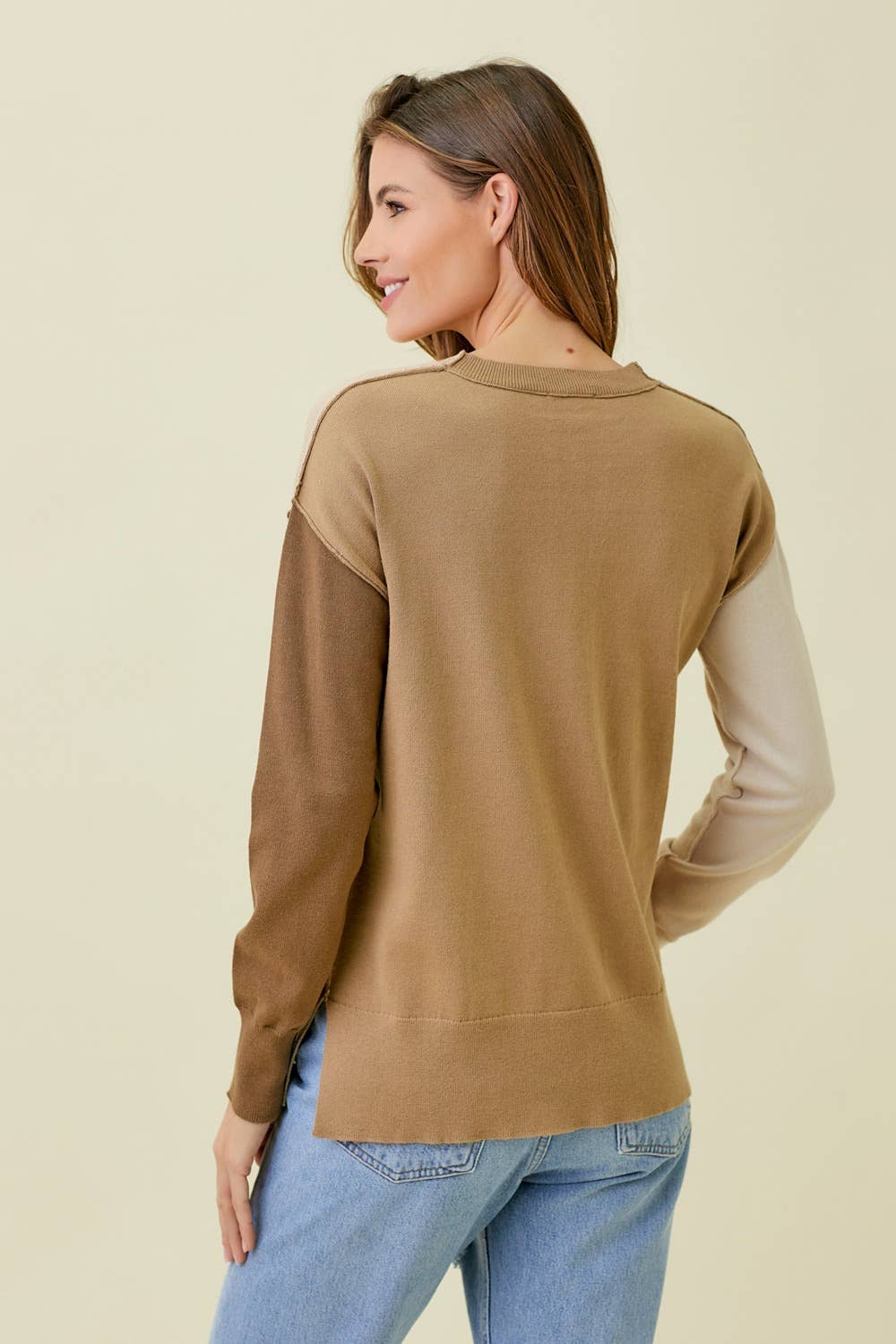 Mystree – Engroshandel Pullover - Dame – 57638 Color Block Pullover Sweater7