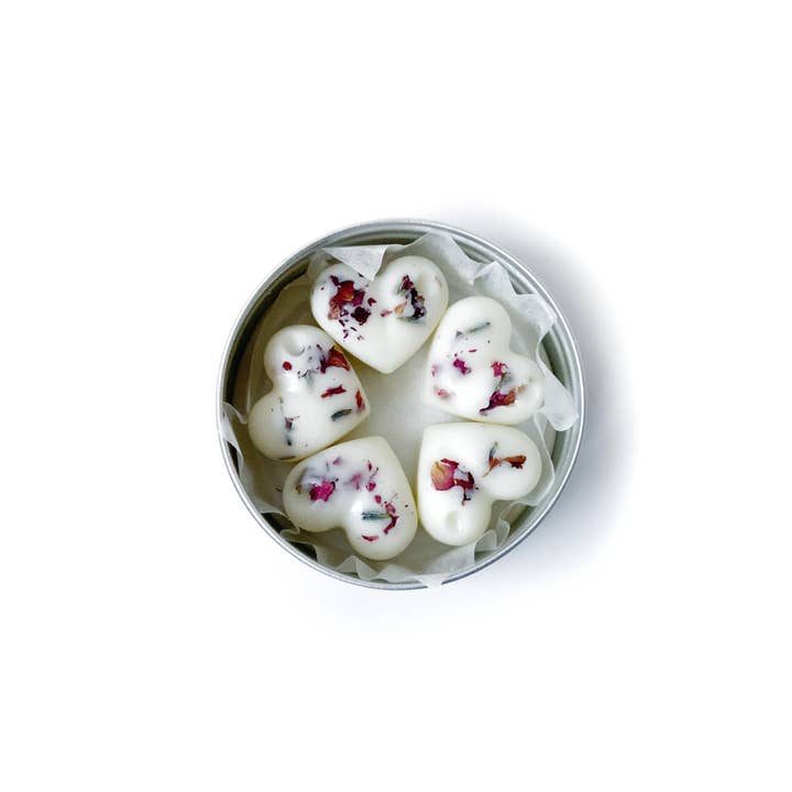 Karomni Co. - Wholesale Solid Lotion - Mini Heart Lotion Bars - Set of 5 - Christmas Gifts