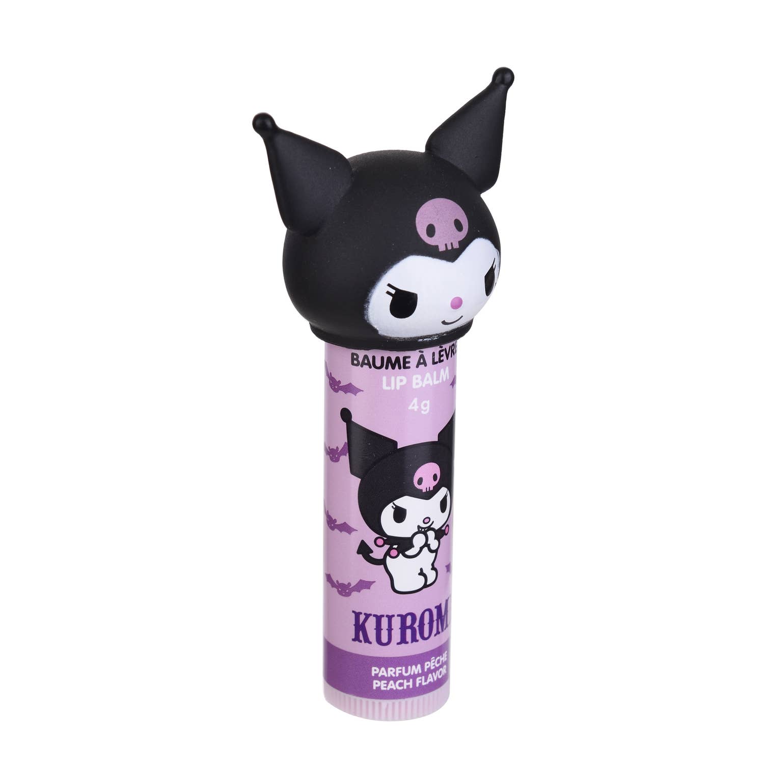 Takecare - Wholesale Lip Balm - 3D Head KUROMI Peach Lip Balm - 4g1